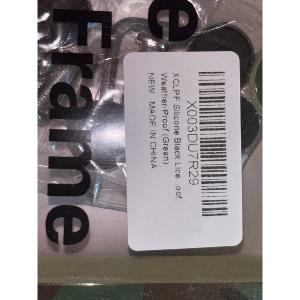 XCLPF Silicone License Plate Frame Green Camouflage Weather Proof Rust Proof NEW - Picture 2 of 2